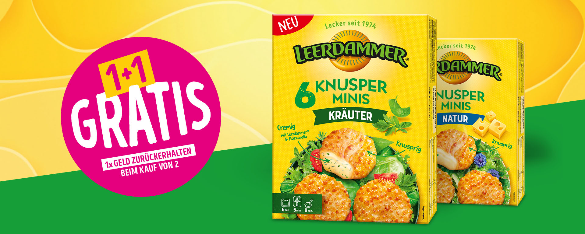 Leerdammer Knusperminis 1+1 Gratis